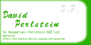 david perlstein business card